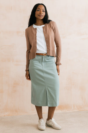 Lily & Me Morwenna Silver Sage Skirt