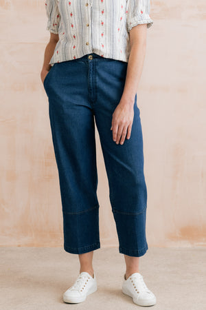 Lily & Me Denim Clarissa Tapered Trousers