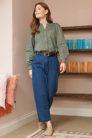 Lily & Me Denim Clarissa Tapered Trousers