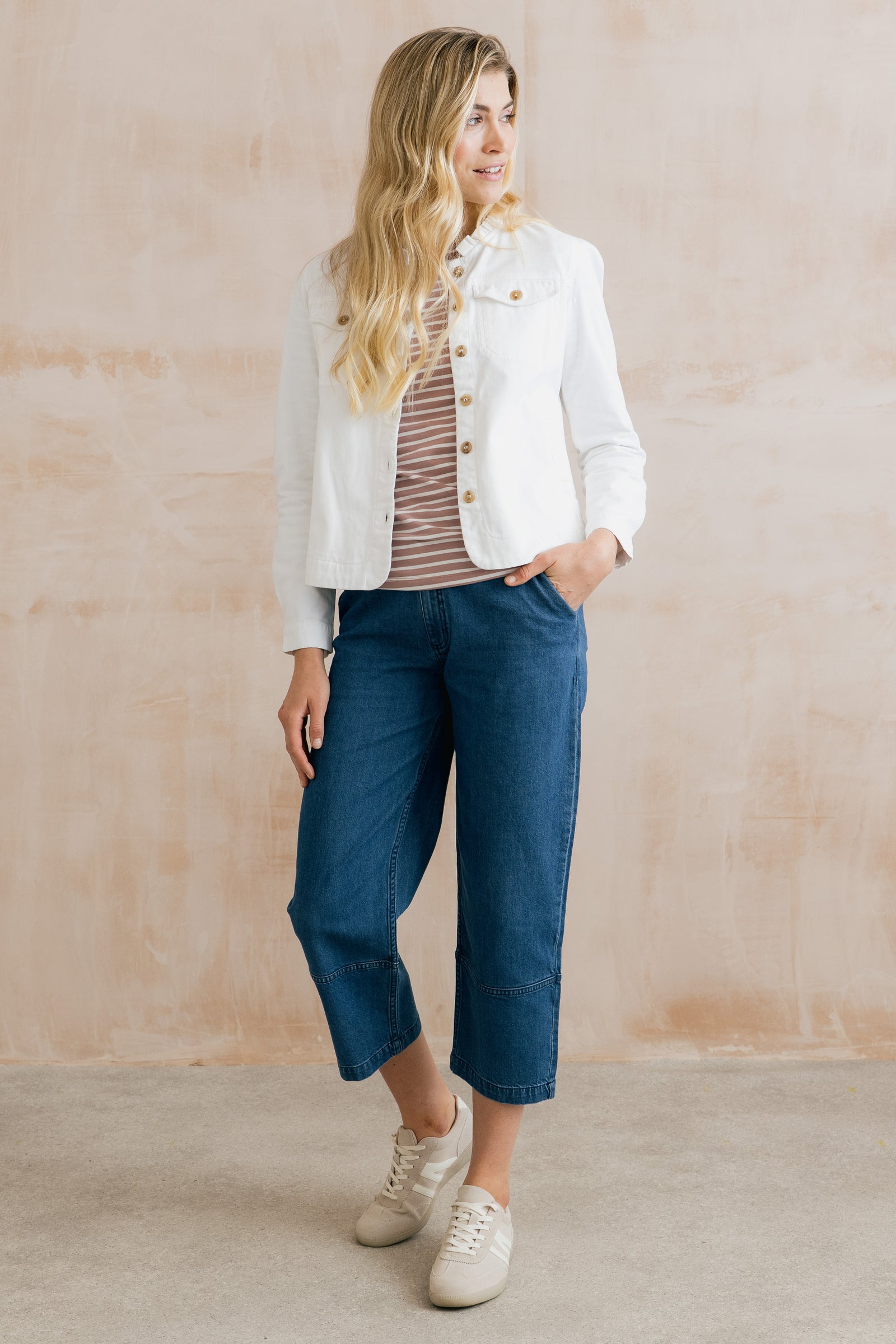Lily & Me Denim Clarissa Tapered Trousers