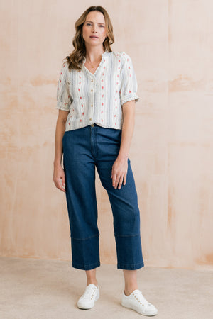 Lily & Me Denim Clarissa Tapered Trousers