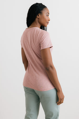 Lily & Me Antique Pink Organic Cotton Tidal T-Shirt