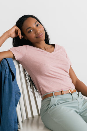 Lily & Me Antique Pink Organic Cotton Tidal T-Shirt