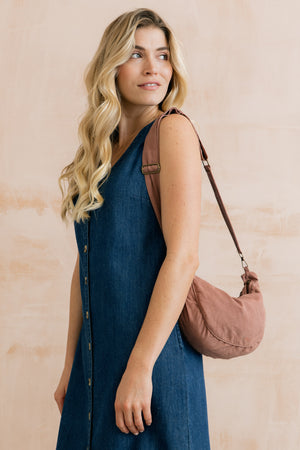 Lily & Me Antique Pink Crossbody Bag