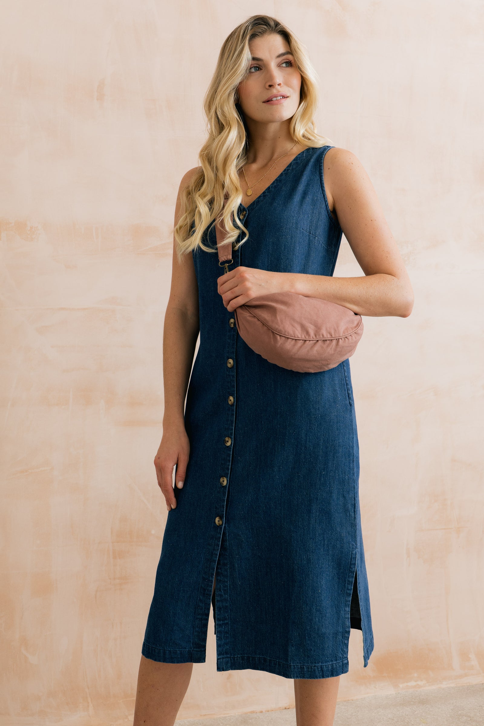 Lily & Me Antique Pink Crossbody Bag