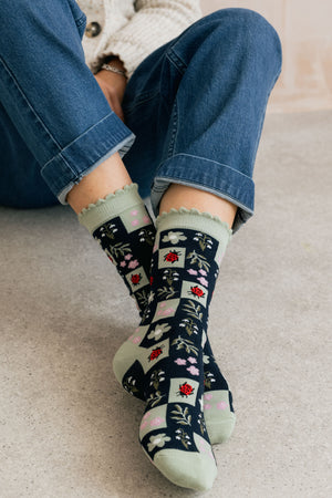 Lily & Me Spring Blossom Ankle Sock