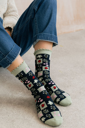 Lily & Me Spring Blossom Ankle Sock