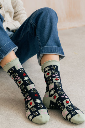 Lily & Me Spring Blossom Ankle Sock