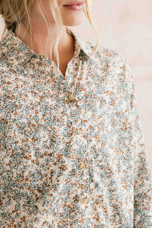 Lily & Me Powder Blue Patsy Shirt Painters Posy