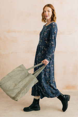 Lily & Me Herbarium Navy Damson Dress