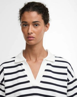 Barbour Inez Cloud & Navy Striped T-Shirt