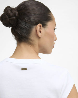 Barbour Verona White Ribbed T-Shirt