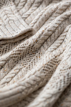 Lily & Me Ecru Elspeth Jumper Fleck Knit