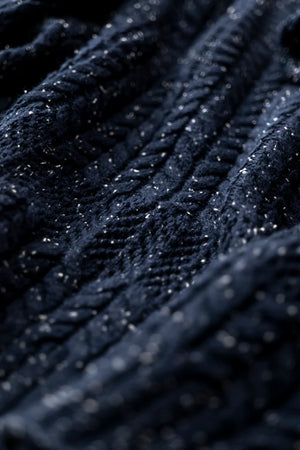 Lily & Me Navy Elspeth Jumper Fleck Knit