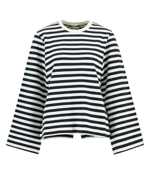 Barbour Layla Cloud & Navy Stripe Sweatshirt