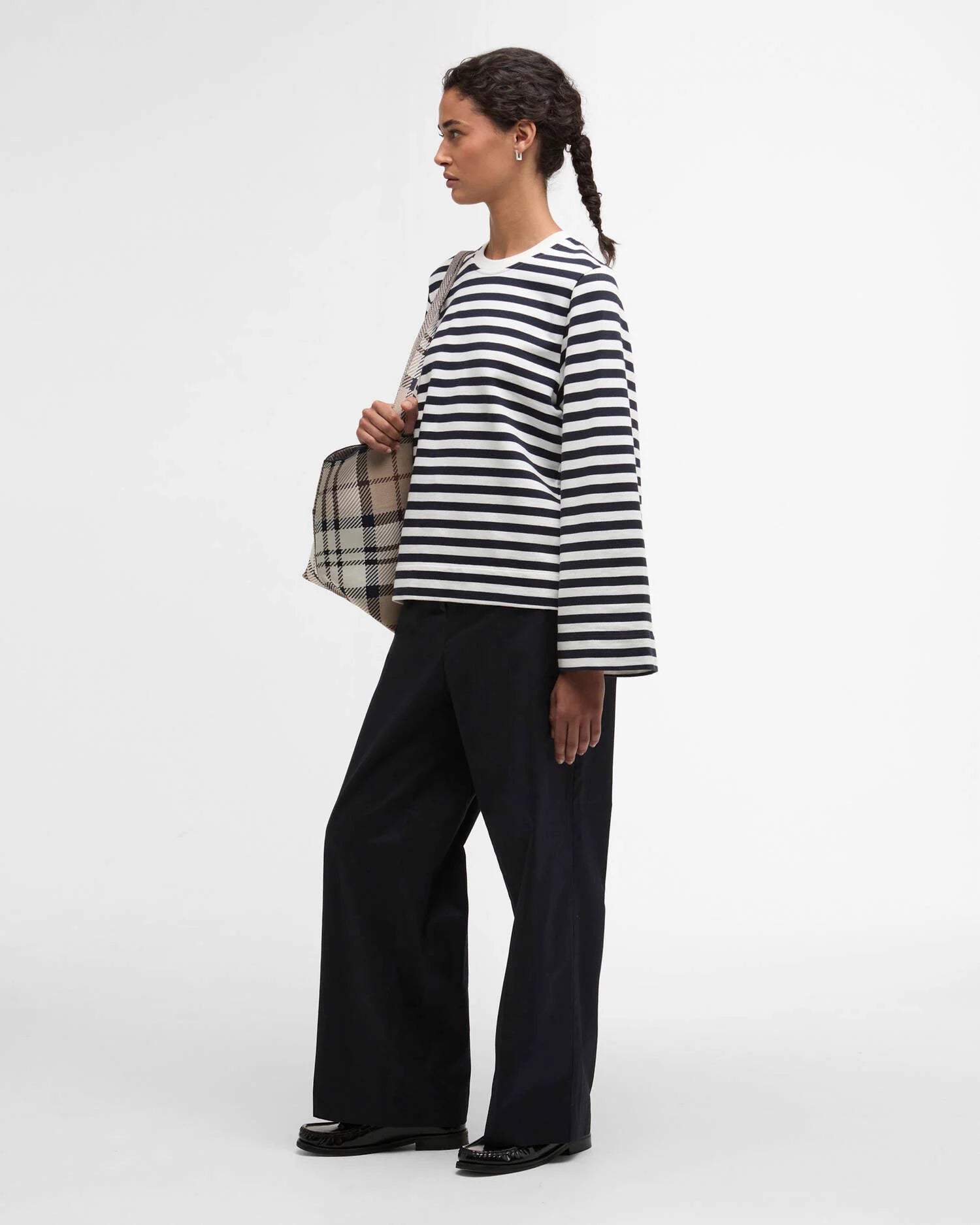 Barbour Layla Cloud & Navy Stripe Sweatshirt