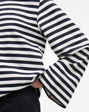 Barbour Layla Cloud & Navy Stripe Sweatshirt