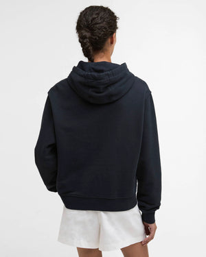 Barbour Bede Navy Oversized Hoodie