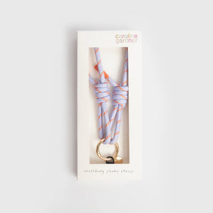 Caroline Gardner Lilac and Orange Crossbody Phone Strap