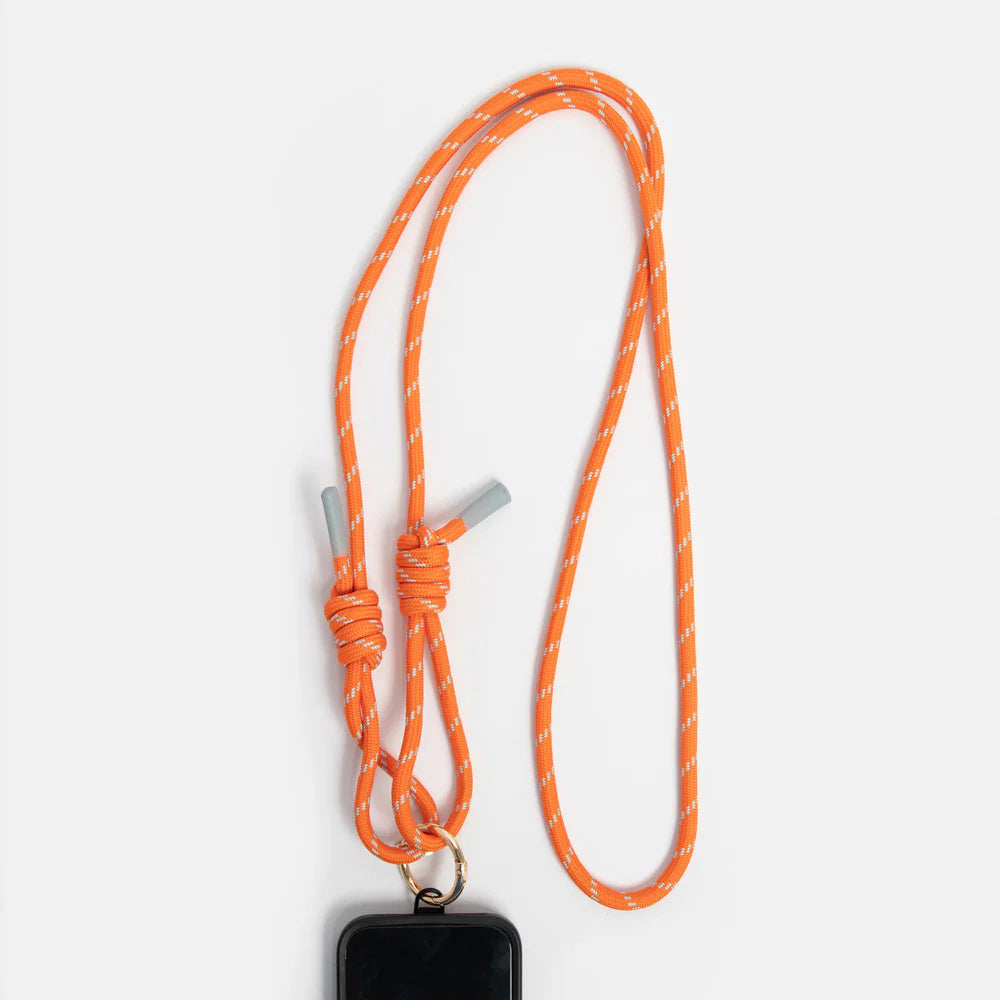Caroline Gardner Orange and Blue Crossbody Phone Strap