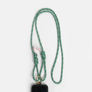 Caroline Gardner Green and Pink Crossbody Phone Strap
