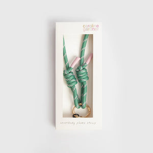 Caroline Gardner Green and Pink Crossbody Phone Strap