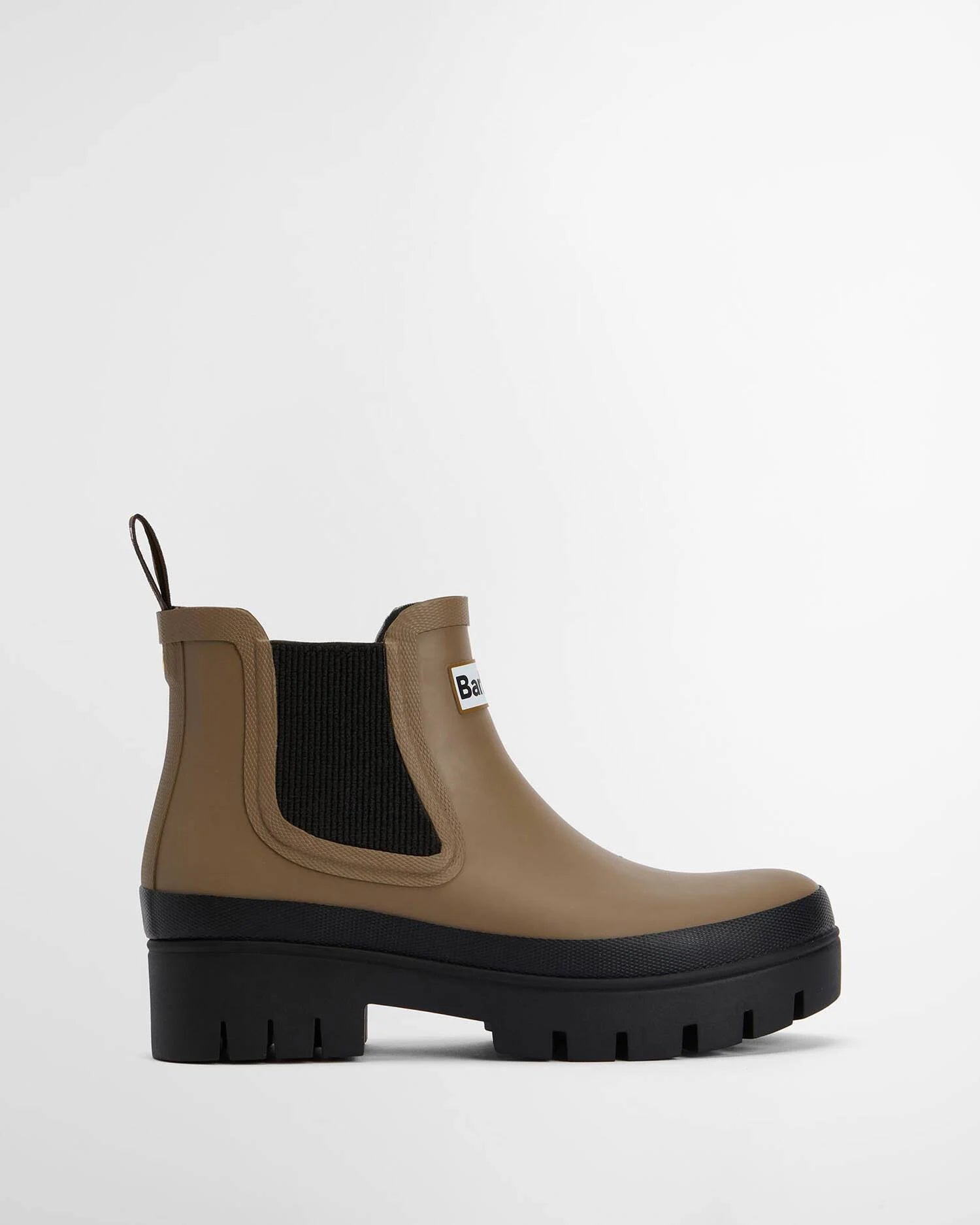 Barbour Halton Military Brown & Black Ankle Wellingtons