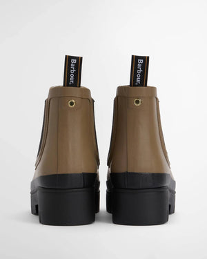Barbour Halton Military Brown & Black Ankle Wellingtons
