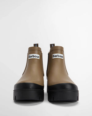 Barbour Halton Military Brown & Black Ankle Wellingtons