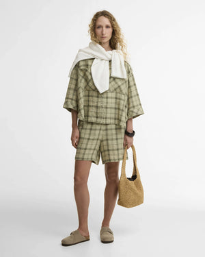 Barbour Orla Sage Green Tartan Shirt