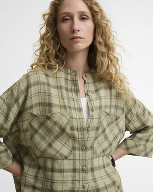 Barbour Orla Sage Green Tartan Shirt