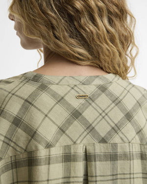Barbour Orla Sage Green Tartan Shirt