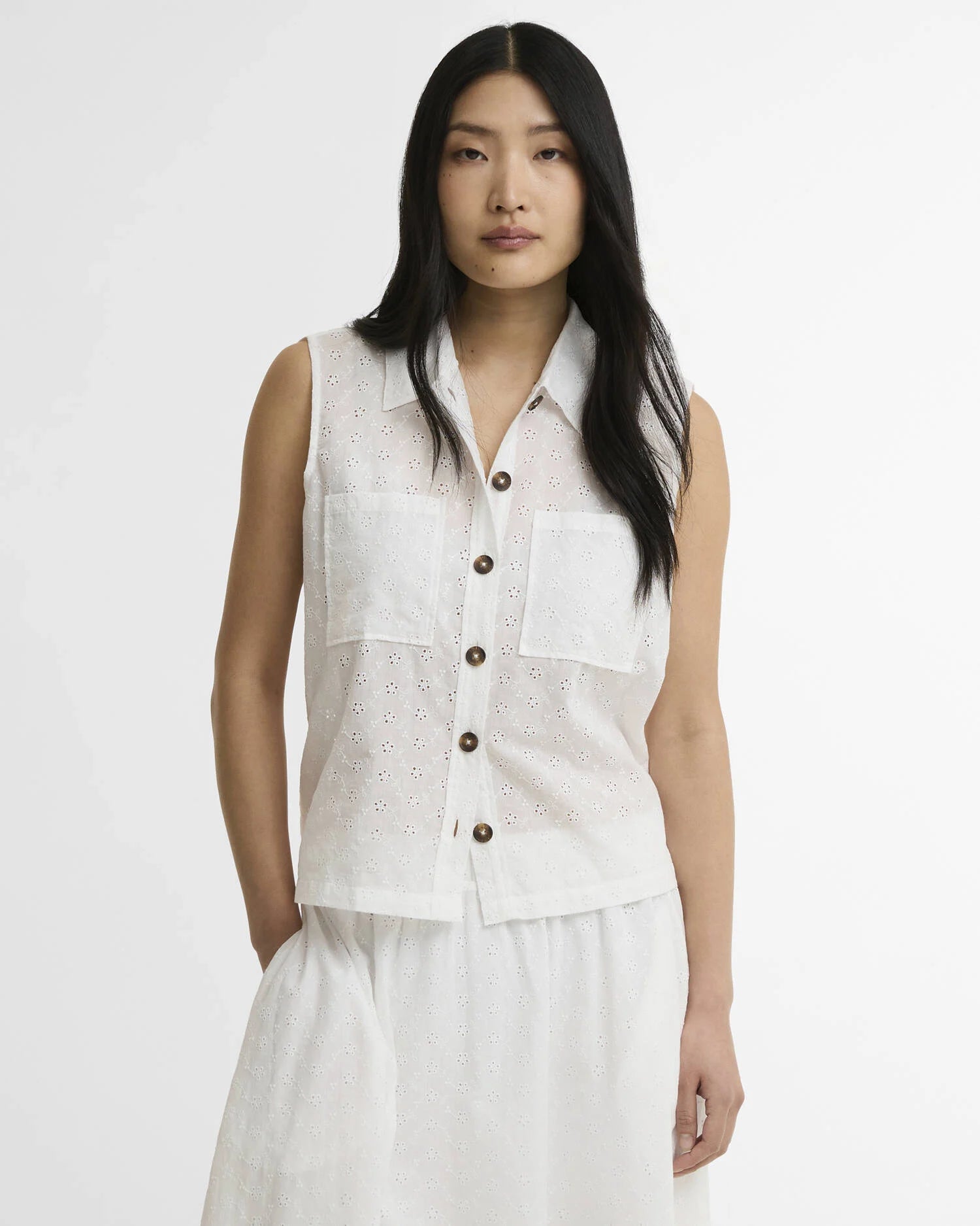 Barbour Melody White Shirt