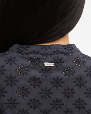 Barbour Layla Dark Navy Broderie Anglaise Shirt