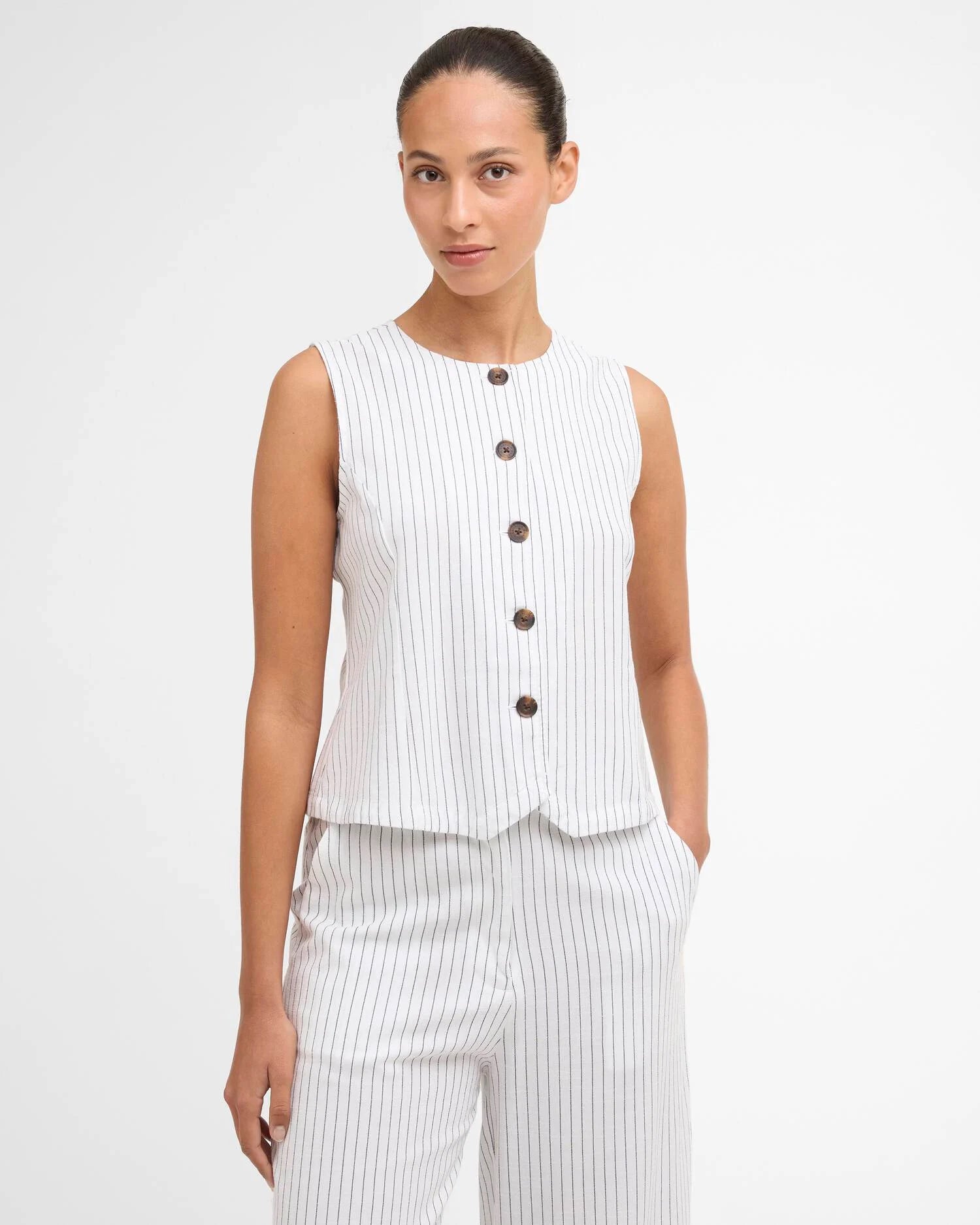 Barbour Sloane Striped Waistcoat
