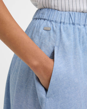 Barbour Sutton Light Chambray Skirt
