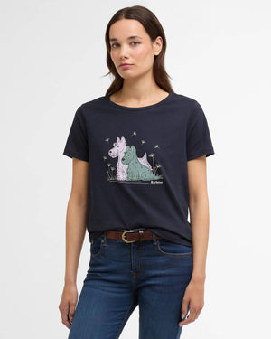 Barbour Clover Navy T-Shirt