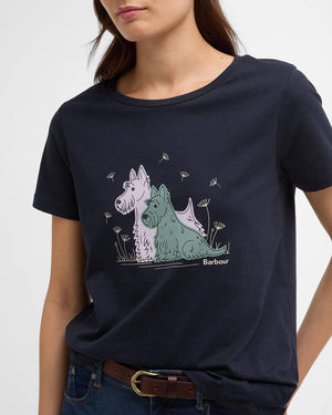 Barbour Clover Navy T-Shirt