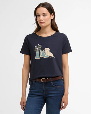 Barbour Brambles Navy T-Shirt