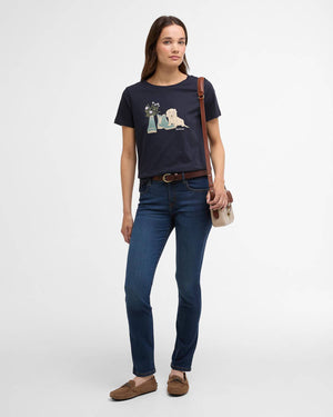 Barbour Brambles Navy T-Shirt