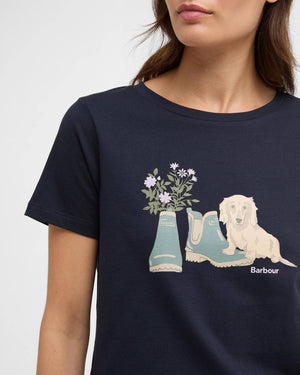 Barbour Brambles Navy T-Shirt