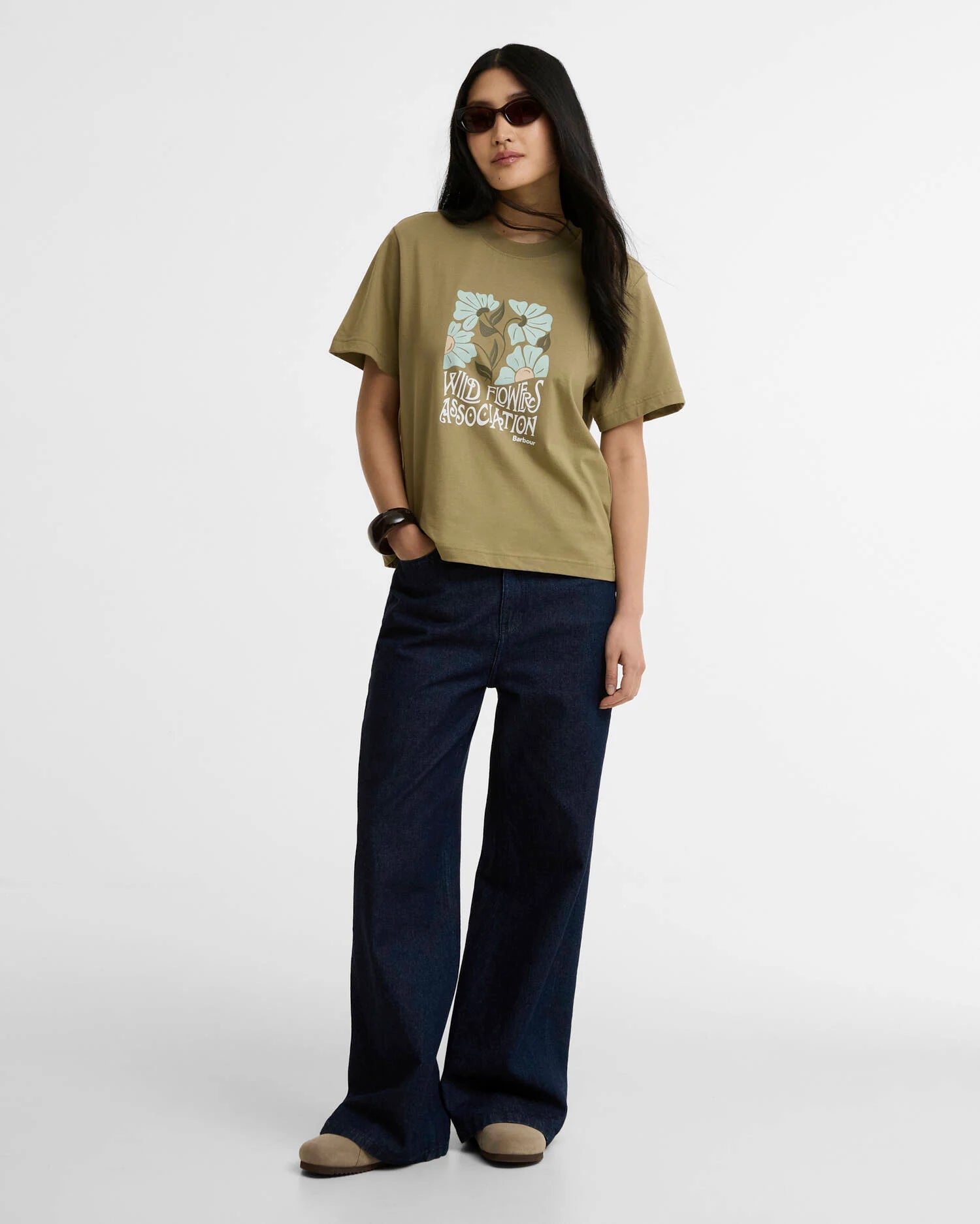 Barbour Bleached Olive Selena T-Shirt