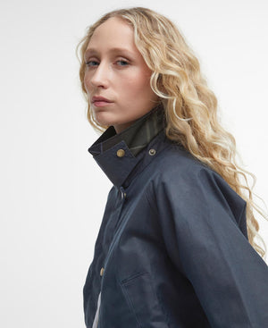 Barbour Acorn Wax Jacket Navy