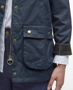 Barbour Acorn Wax Jacket Navy