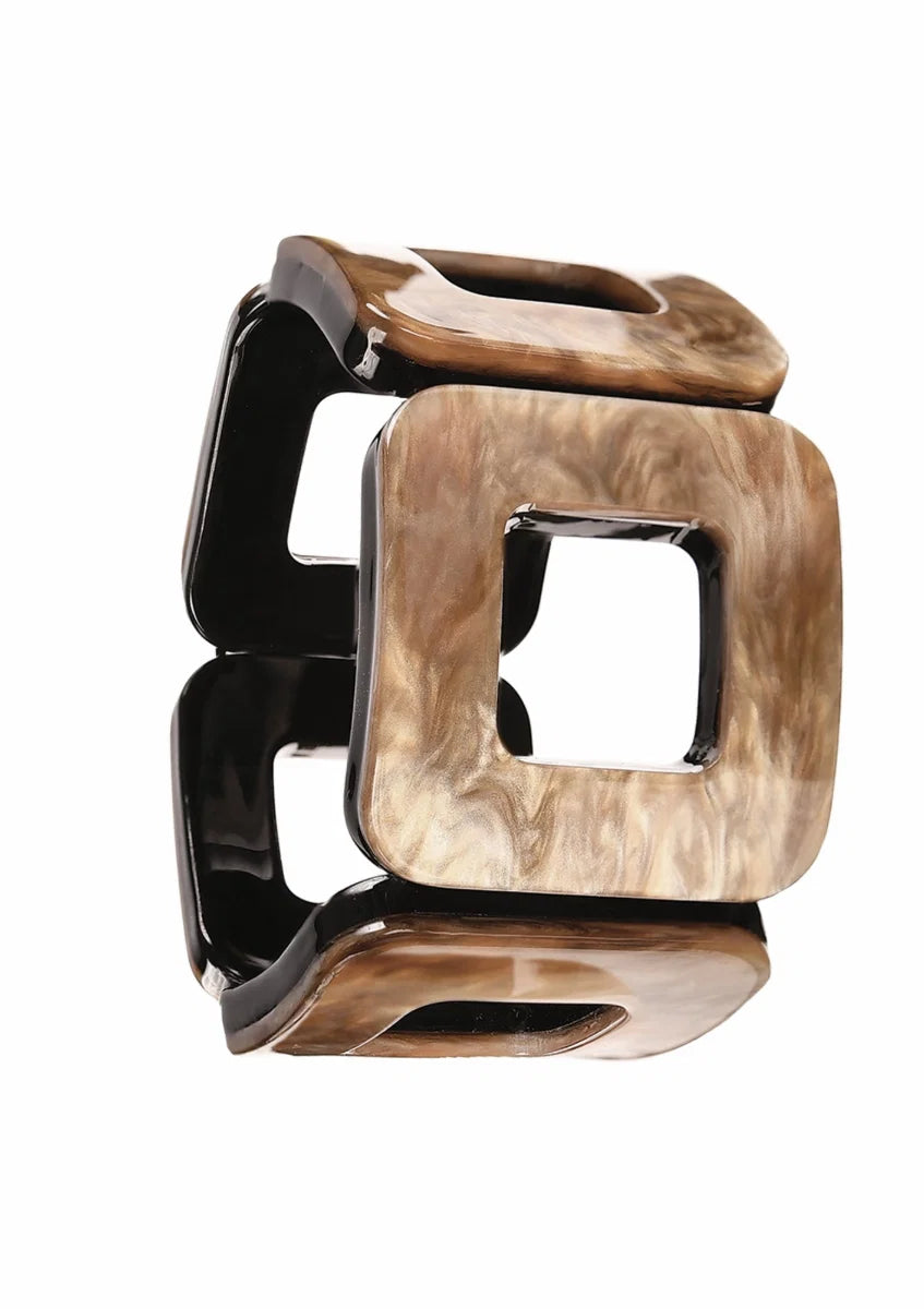 Hot Tomato Caramel Squares Acrylic Bracelet