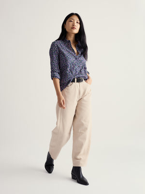 Seasalt Flax Flower Bright Orchid Larissa Shirt