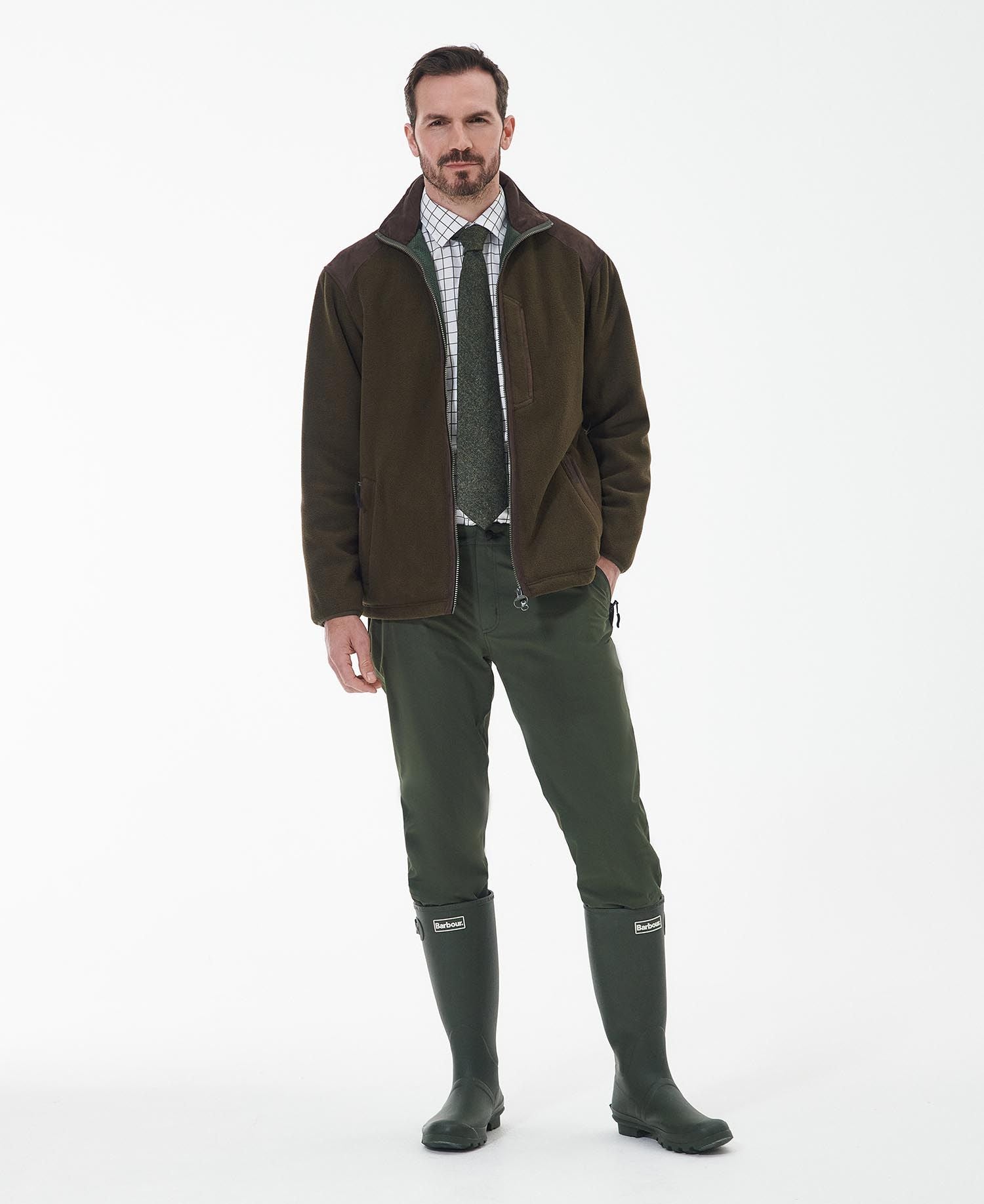 Barbour Active Fleece Olive Jacket