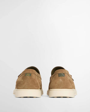 Barbour Carty Taupe Suede Loafer