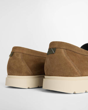 Barbour Carty Taupe Suede Loafer