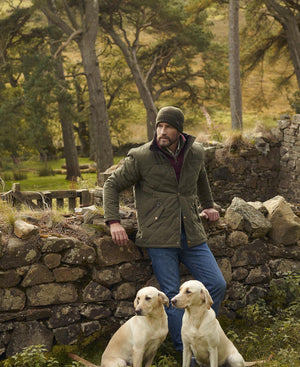 Barbour Carlton Dark Green Beanie Hat